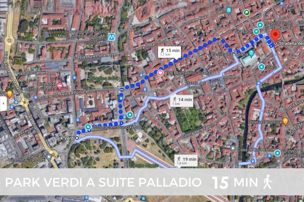 Suite Palladio Centro Vicenza A 2 Passi Da Piazza Dei Signori Check-In Veloce 외부 사진