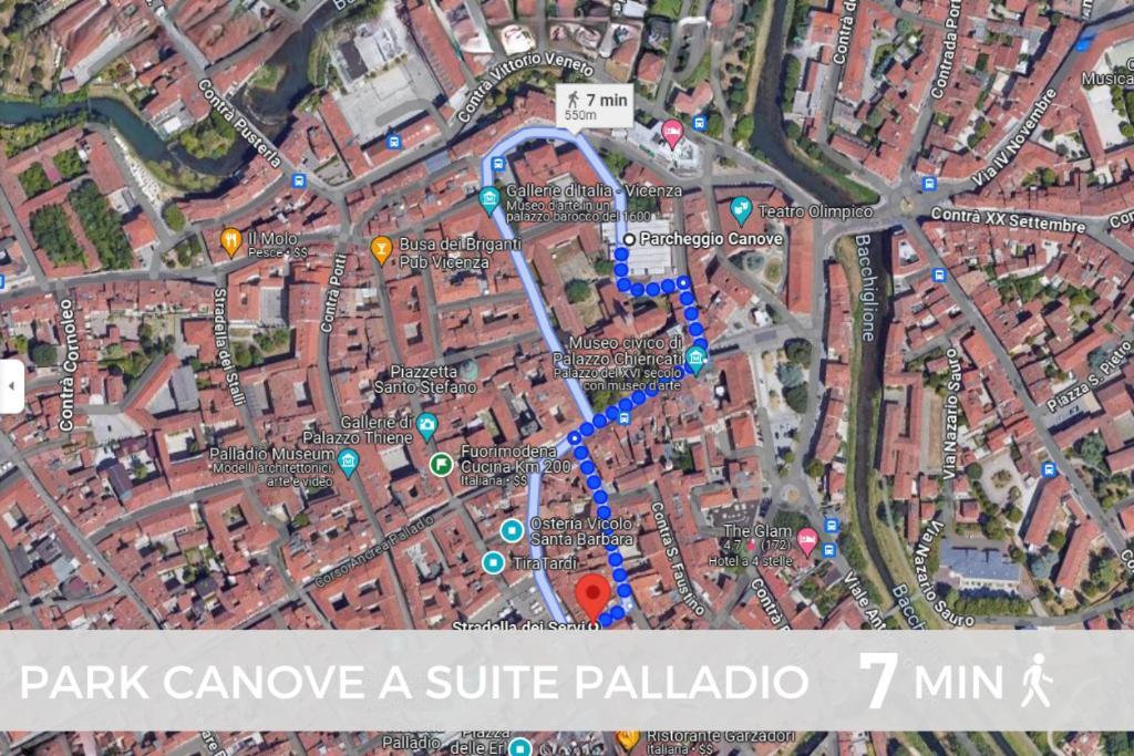 Suite Palladio Centro Vicenza A 2 Passi Da Piazza Dei Signori Check-In Veloce 외부 사진
