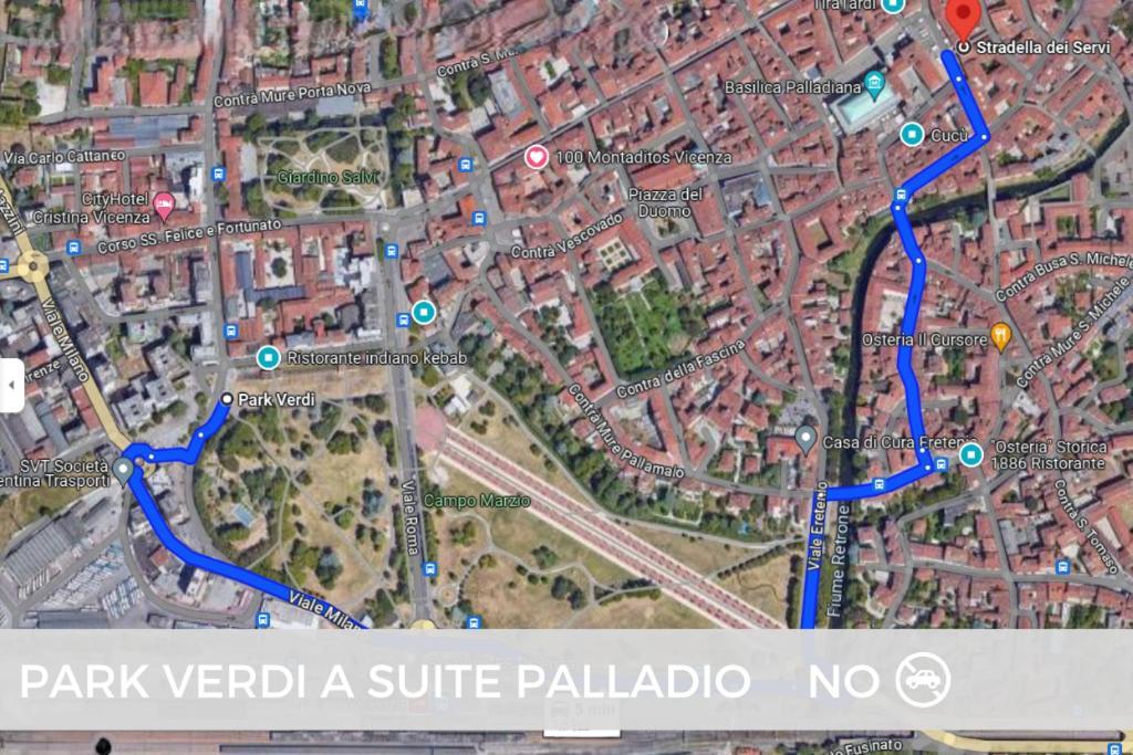 Suite Palladio Centro Vicenza A 2 Passi Da Piazza Dei Signori Check-In Veloce 외부 사진